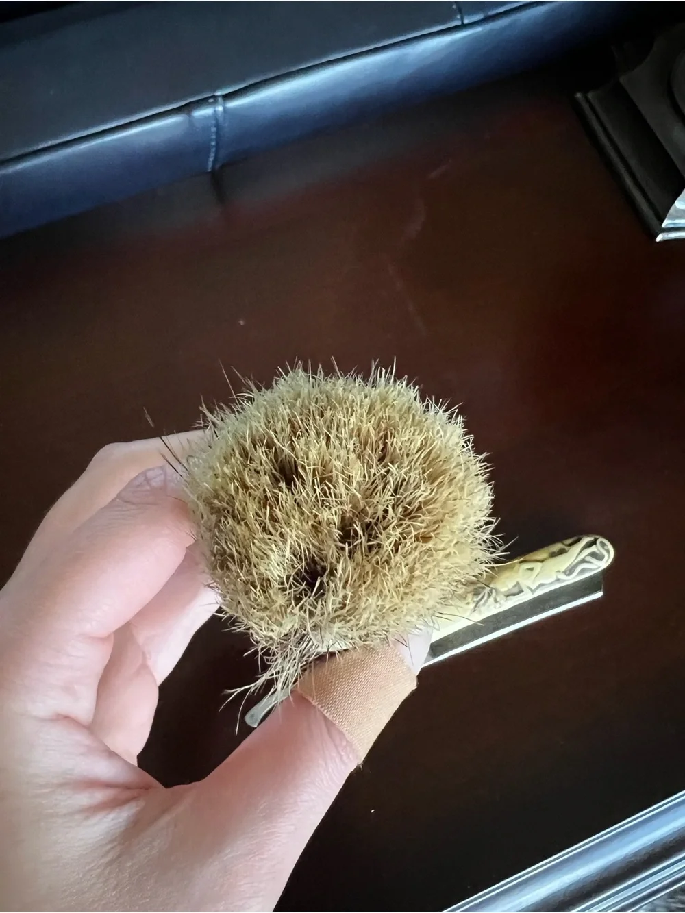 Antique Vintage Shaving Set with Garden of Eden Motif